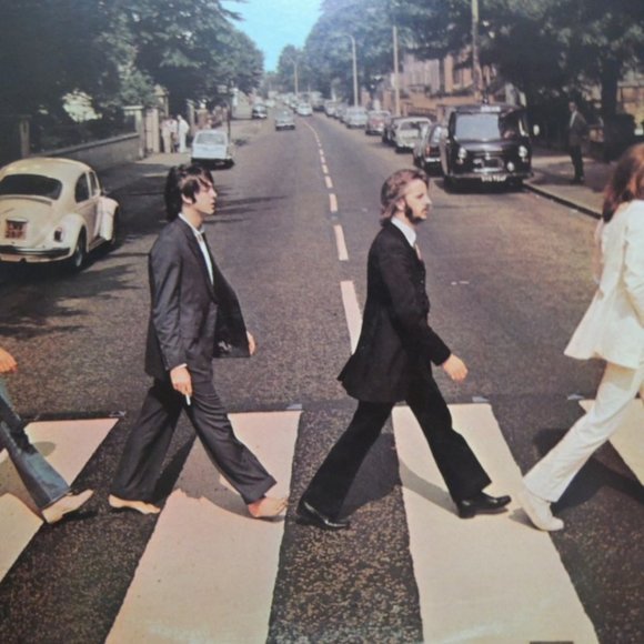 Beatles Abbey Road Vinyl LP 1969 + Newspaper Article Ranking Abbey Road Songs - Picture 6 of 10